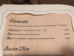A menu of Pfefferkörnchen