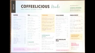 A menu of Coffeelicious, Den Haag