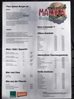A menu of Marivos