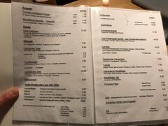 A menu of Zum Heideküppel