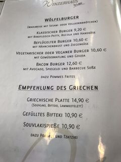 A menu of Winzerhaus Rauenthal by Wölfel