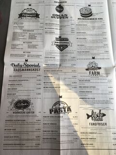 A menu of Wohnküche im Weserhaus