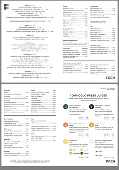 A menu of Fach
