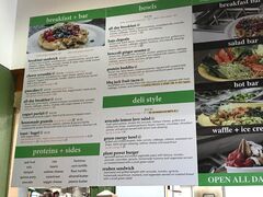 A menu of Bliss Café