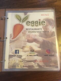 A menu of El Punto Vegetal