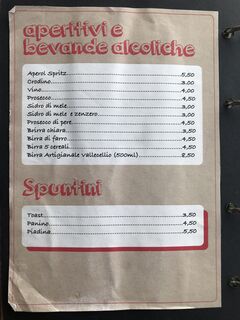 A menu of Edenatura