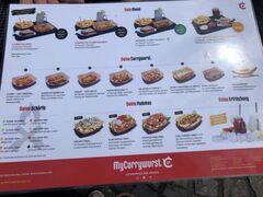 A menu of MyCurrywurst, Worms