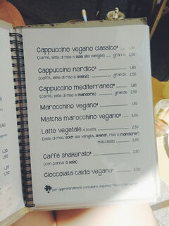 A menu of Sali & Pistacchi