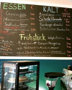A menu of Der Kaffeekocher & meer