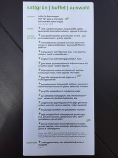 A menu of sattgrün