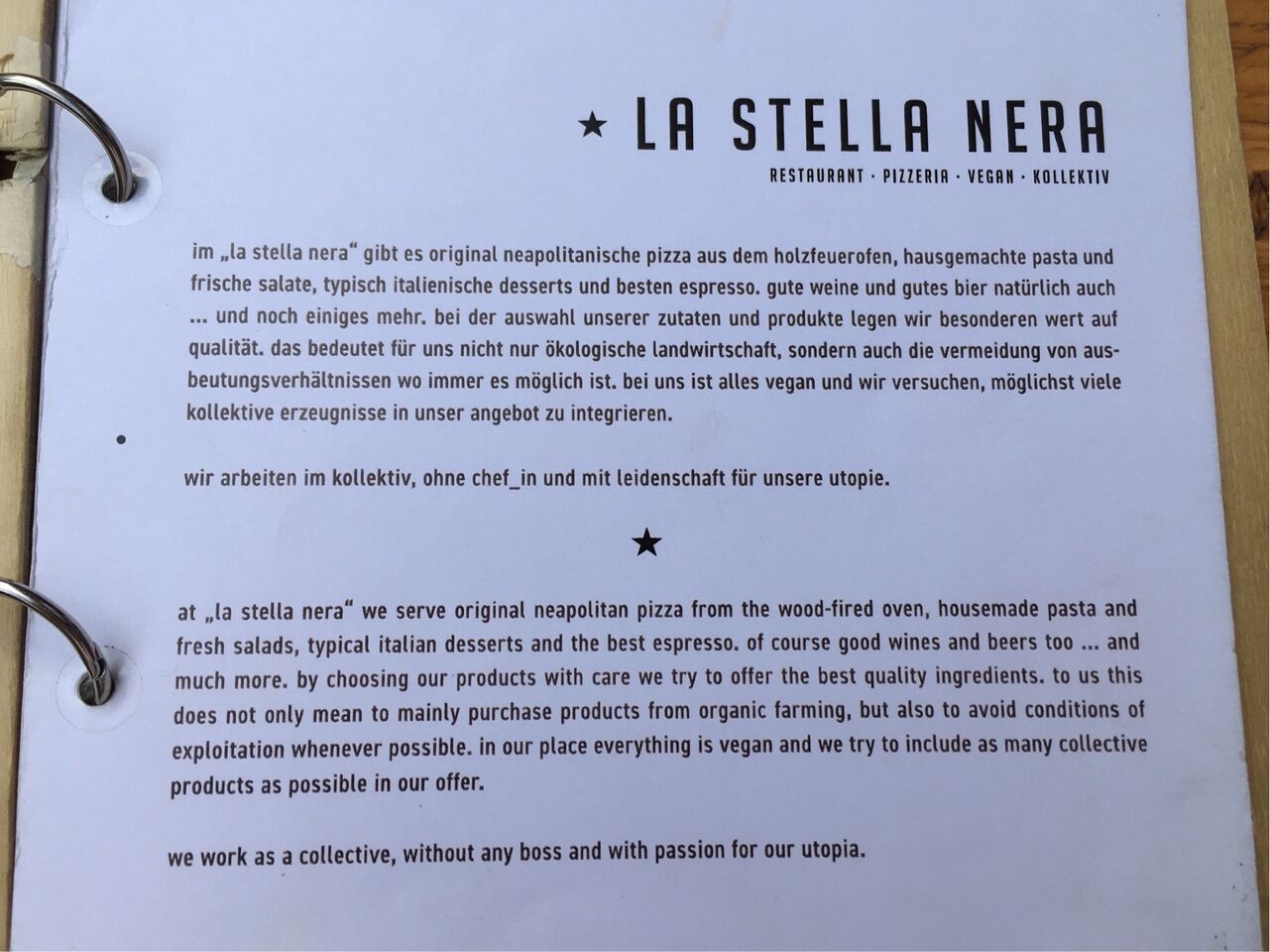 A photo of la Stella Nera