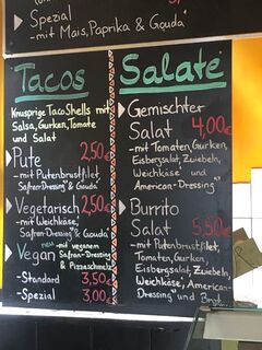 A menu of Burrito