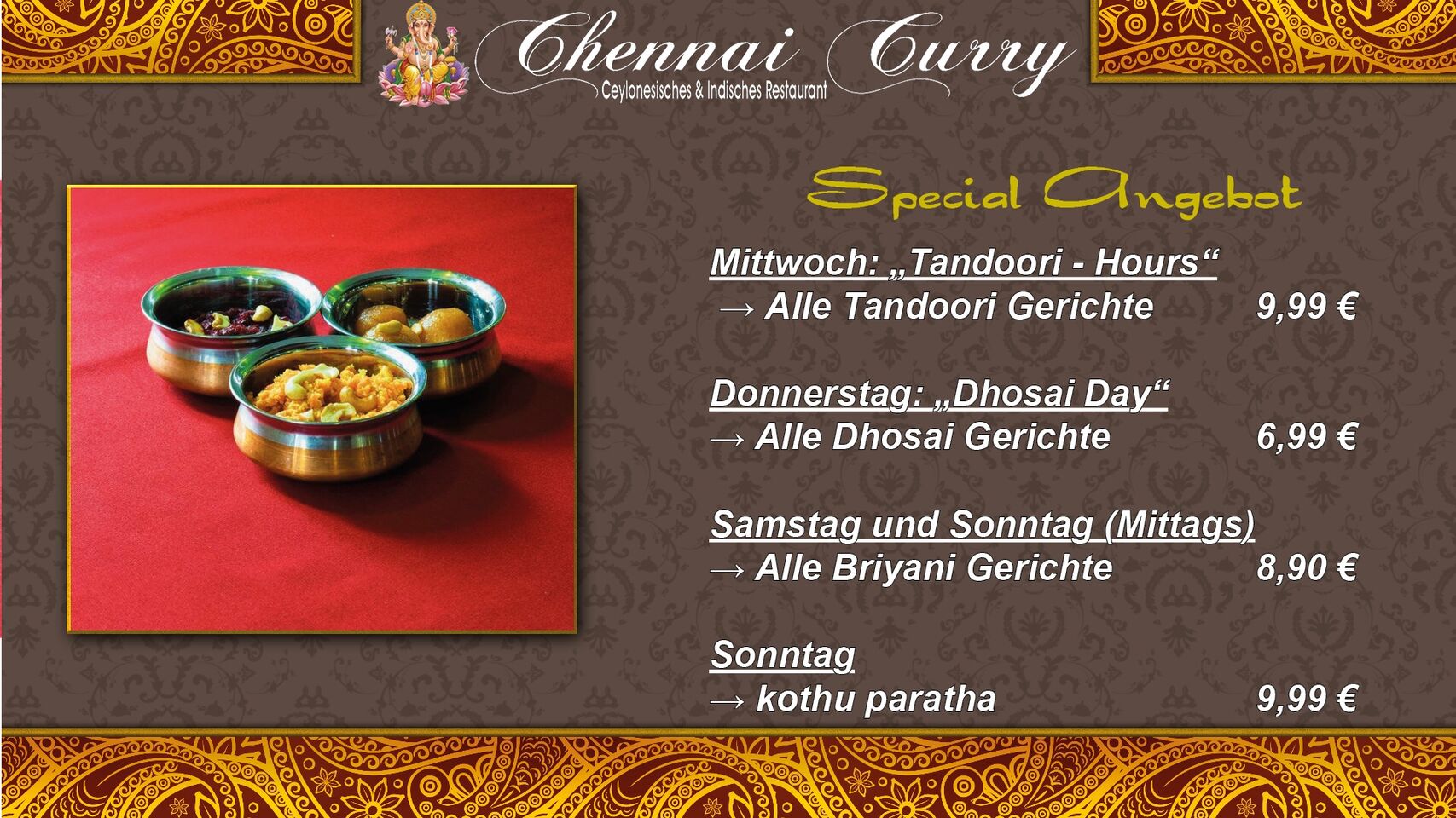 A photo of Chennai Curry