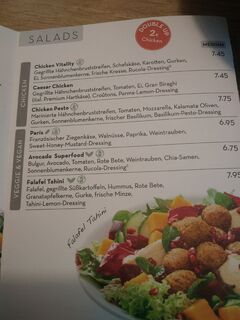 A menu of dean&david, Wiener Platz