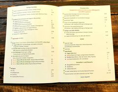 A menu of Veggie OASe