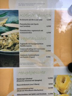 A menu of Zum Tulpenbaum