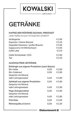 A menu of Kowalski, Südbahnhofmarkt
