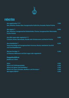A menu of Doppeltsolecker