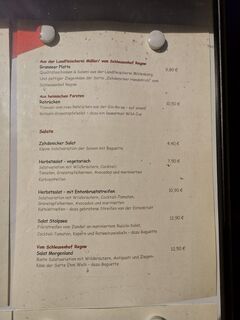 A menu of Alter Hafen