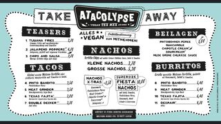 A menu of Atacolypse