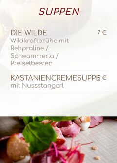 A menu of Holzfellas
