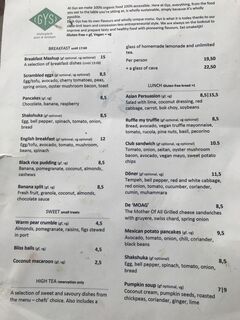 A menu of Gys, Voorstraat