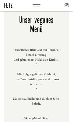 A menu of Fetz