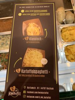 A menu of K wie Kartoffel