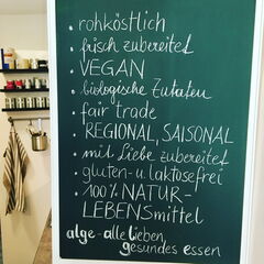A menu of Alge, Villach