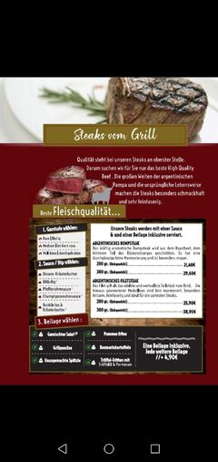 A menu of Zum Klosterwirt
