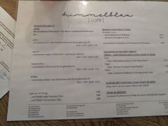 A menu of Himmelblau