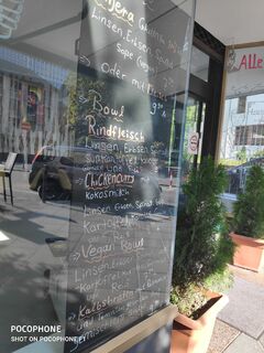 A menu of Azalye Cafe
