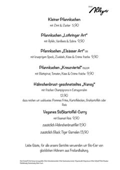 A menu of Das Allegro - Dortmund