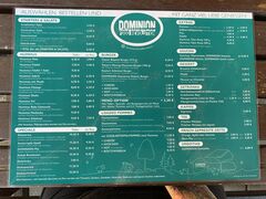 A menu of Dominion Food Revolution