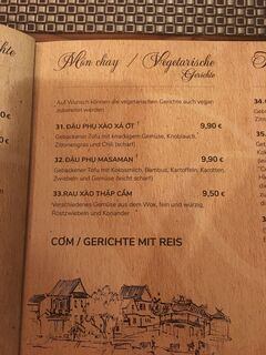 A menu of Quán Ăn Ngon Lüneburg