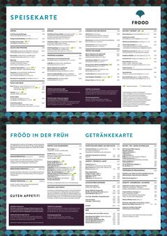 A menu of Frööd