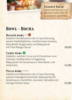 A menu of Finca & Bar Celona