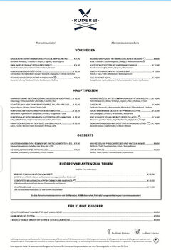 A menu of Ruderei
