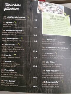 A menu of Le Feu, Quedlinburg