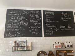 A menu of Café Velcome