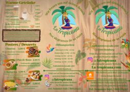 A menu of La Tropicana