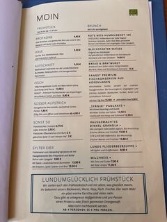 A menu of Lund